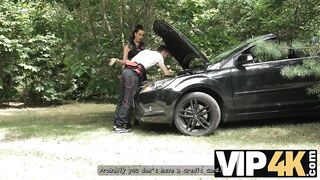 VIP4K. Hawt aged brunette hair Texas Patti knows how to turn on males in public