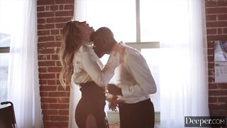 Deeper. Charming Avery gets creampied by Anton's thick BBC