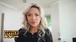 POV bang fest with your charming golden-haired Shalina Devine in POV