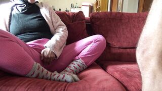 French Amateur Mamma Lets Excited Stepson Lick Her Unshaved Vagina