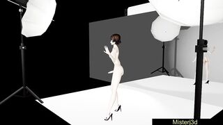 Makoto Dancing Dance Wearing High Heels