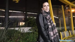 Public Agent Night time outdoor sex at the station