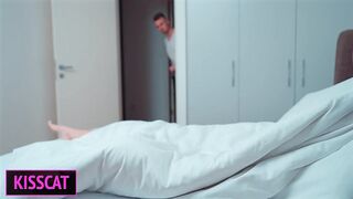 Please, dont cum inside step mama! Step son came to step mother's during the time that step father at the shower