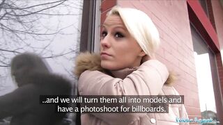 Public Agent Sexy blond Lucy Shine takes money for sex