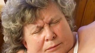 Monster melons granny lets massive penis screw her to climax