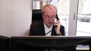 I'm a youthful secretary seducing my boss at the office asking for sex