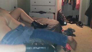 Lascivious tinder mother i'd like to fuck pulls up her petticoat after coming home from party