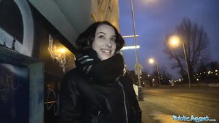 Public Agent Sexy Czech car screw after public oral makes agents shlong hard