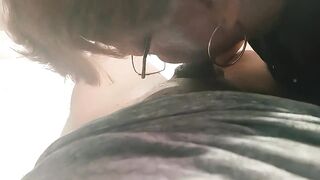 My girlfriend's grandmother's large booty I bang her after that babe gave me a fine fellatio