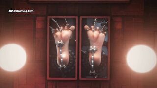 AI Robot Cum Machine Experimenting An Milking Brunette hair mother I'd like to fuck - CG Animation