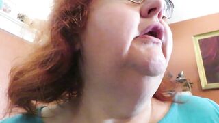 Gum chewing and blowing by Wicked Nurse Vicki