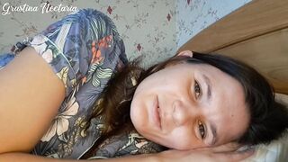 U loving Russian girlfriend is waking u up by sucking your penis (ASMR)