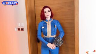 Fallout Cosplay - Redhead Dweller of Shelter 33 Coarse Bangs with Stranger untill Facial