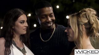 Nasty - Steaming Trio With Inked Brunette hair Eating Hawt Snatch