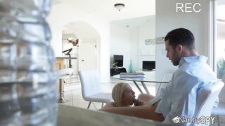 Nanny Floozy Desperately Swallows Weenie To Save Her Job - Kenzie Reeves