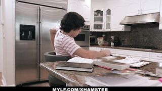 MYLF - Biggest Melons mother I'd like to fuck Gags On A Biggest Wang Boy