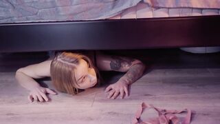 Shares couch with Step Mamma whilst Step Sister hides beneath the Daybed