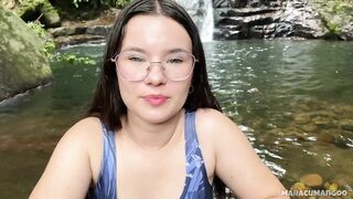 A date in a magical and distant place with an adventurer ends in sex outdoors.