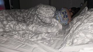 Step mama sneaking into step mama room and asked to tugjob his cock