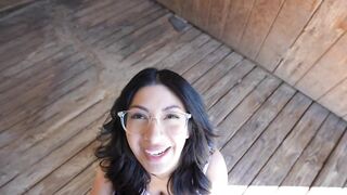 “Cum in my beautiful little throat” - BANGING MY CONTRACTOR IN A BARN