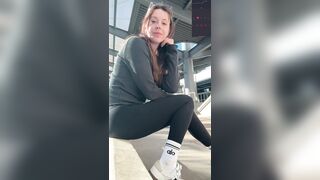 Finding A Spot At The Mall To Cum Hard - Public Climax - Outdoors