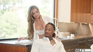 A helpful neighbour surprises a youthful stud with the consummate graduation gift.