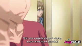 Stripping mother I'd like to fuck gets permeated by her neighbour's knob - UNCENSORED MANGA