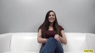 CZECHCASTING - Admirable nineteen Years Old Girl with Massive Natural Breasts