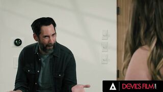 DEVILS FILM - Sexy Breasty Gal Codi Vore Gets Caught Masturbating And That babe Gets Drilled By Her
