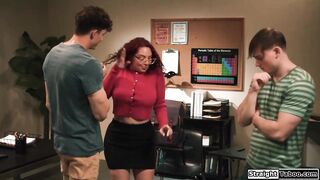 I can definitely hook u up with your large melons aged teacher.The breasty mother i'd like to fuck is shocked that her students put her in this position just to double penetration her