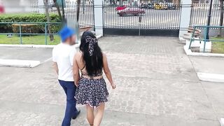 This babe was a wench!! A pretty lady was awaiting for her boyfriend at the mall, but this chab didn't arrive. Then a stranger invited her to his abode and they ended up screwing doggy style in a heated and ardent manner.