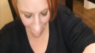 Cheating Redhead GILF Gives Smokin' Oral-Sex