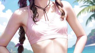 Tifa, Aerith & Yuffie's: Dong Training Summer Camp (Voiced Gooning Encouragement)