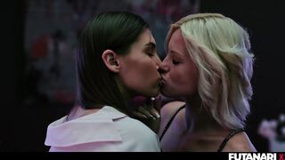 VR Lesbo Trans Angel Sex - Ellie Luna & Zazie Skymm Tgirl Bang