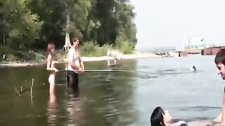 REALGFSEXPOSED - Fishing with some naked Russian teens