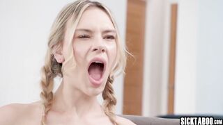 Hawt teen Dylan Moore drank large penis previous to sweetheart enjoyed coarse sex with cousin
