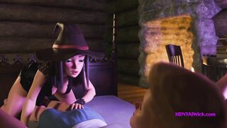 Magic gets Messy also...1st Anal Try for Perv Magician Chick - HQ Neverseen Animation