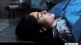 Tgirl Sex at the Morgue - Trans Beauty with Futanari Rod Creampies Tiffany Tatum