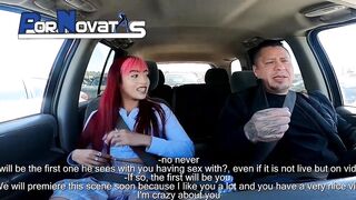 PORNOVATAS - Youthful Mexican redhead banging at casting