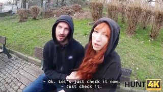 HUNT4K. Don't cum inside my taut cunt?. Hawt sex with Lilly Mays