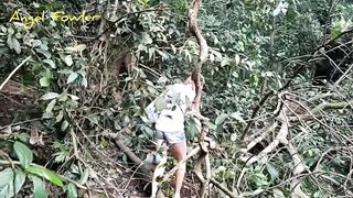 Hotty Fowler taking Dani Danger for a Walk throughout Forest