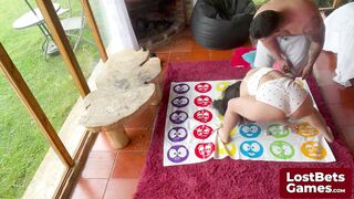 The 1st to exposed all loses in a exciting Disrobe Twister game