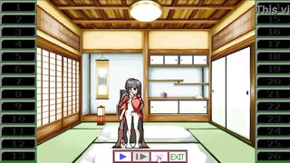 Sexy eighteen yo hotty manga having sex with a chap in her asian abode in erotic comics game