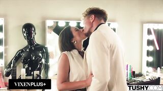 TUSHY Tiny Model Eve Lovely Has A Massive Appetite For Anal