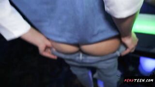 Sneaky Sex with Ass Perv Teen in Public