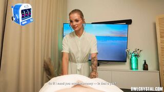 The Shy Masseuse Couldn’t Resist Her Client’s Large Shlong