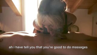 Mi scopo quella troia della massaggiatrice e le vengo nella figa (DIALOGHI IN ITALIANO)