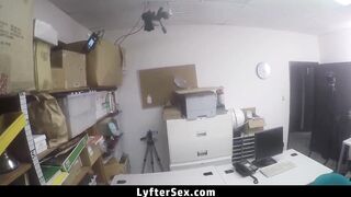 Hardcore LP Officer Sex with Teen Shoplifter in Secret Backroom Disrobe Search - Lyftersex