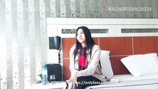 NICE-LOOKING BLAMELESS CUTIE DEBUTS IN A PORN CASTING - HER WENCH FACE IS AMAZING.