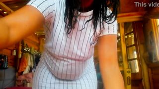 Overweight Ass, hot milf teasing in pants...